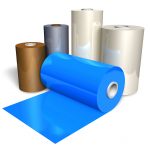Rolls of rubber sheets