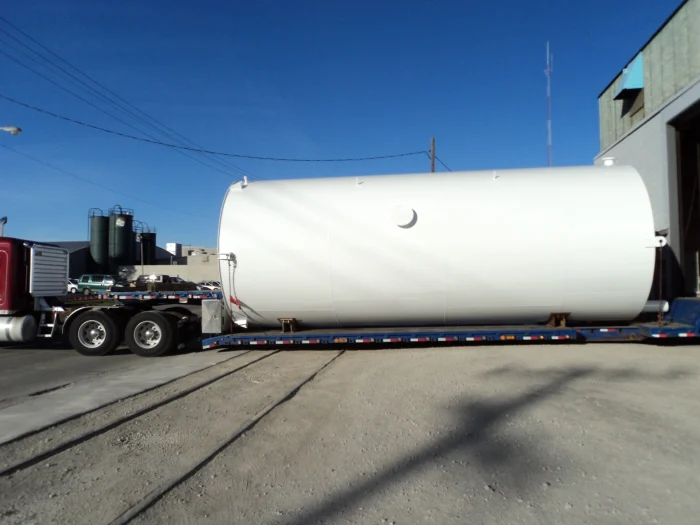 Custom-fabricated chemical storage tank
