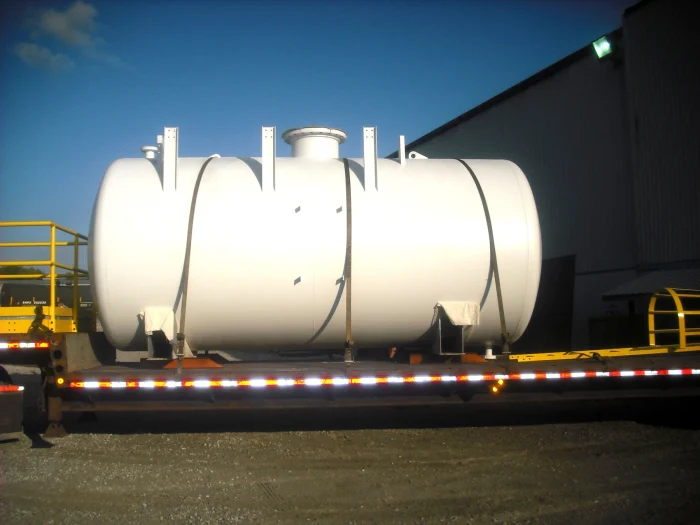 Rubber lined storage tank
